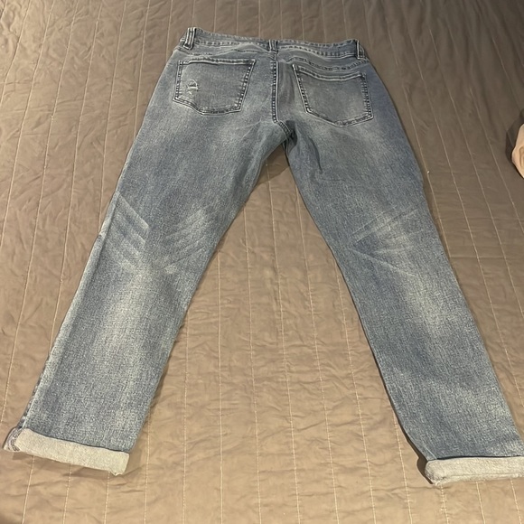 DESIGN LAB STRAIGHT TORN STAR EMBELLISHED DENIM JEANS 29 - Picture 2 of 9